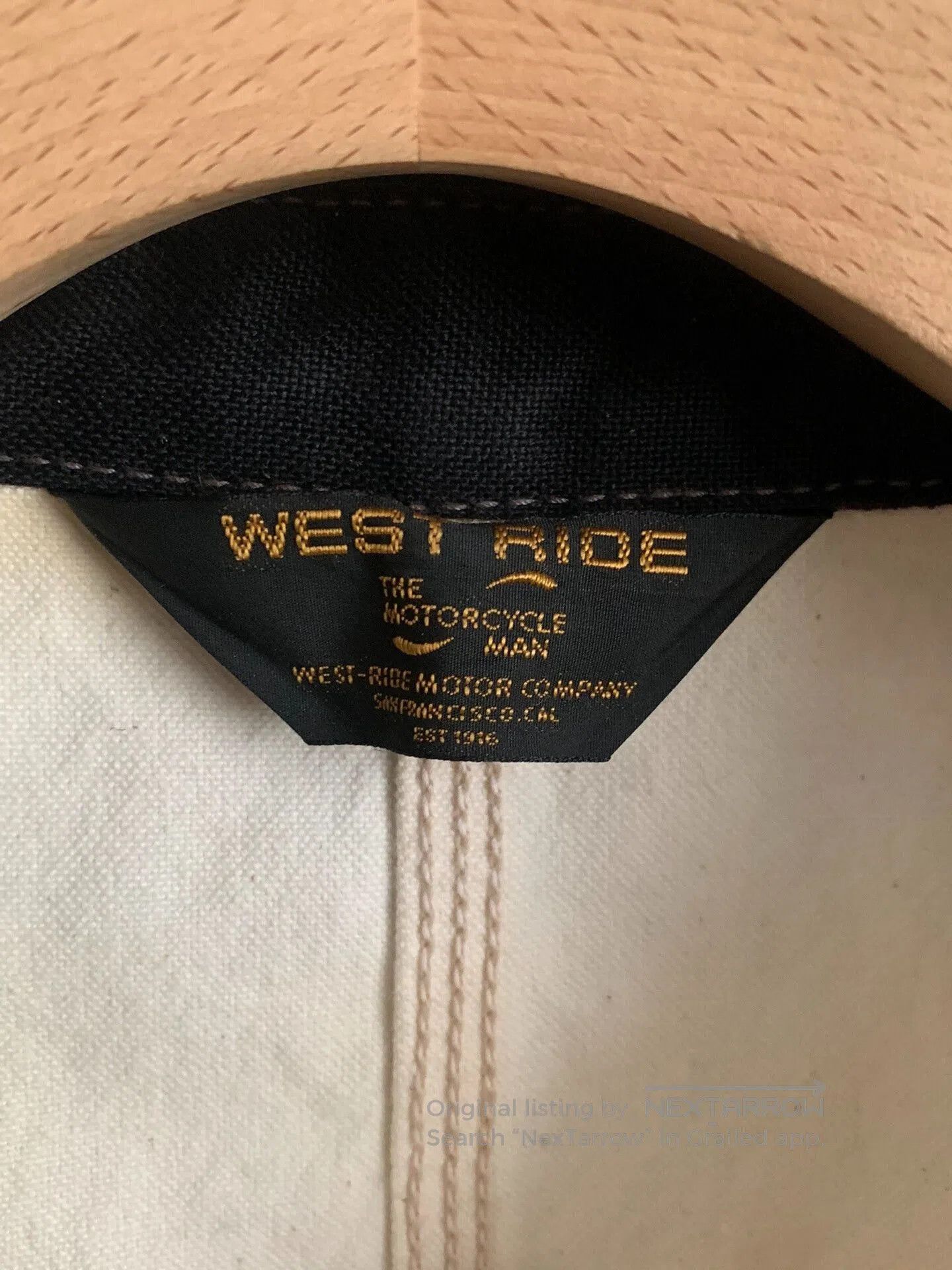 WEST RIDE westride heavy canvas motorcycle work jacket. Size US L / EU 52-54 / 3 - 5 Thumbnail