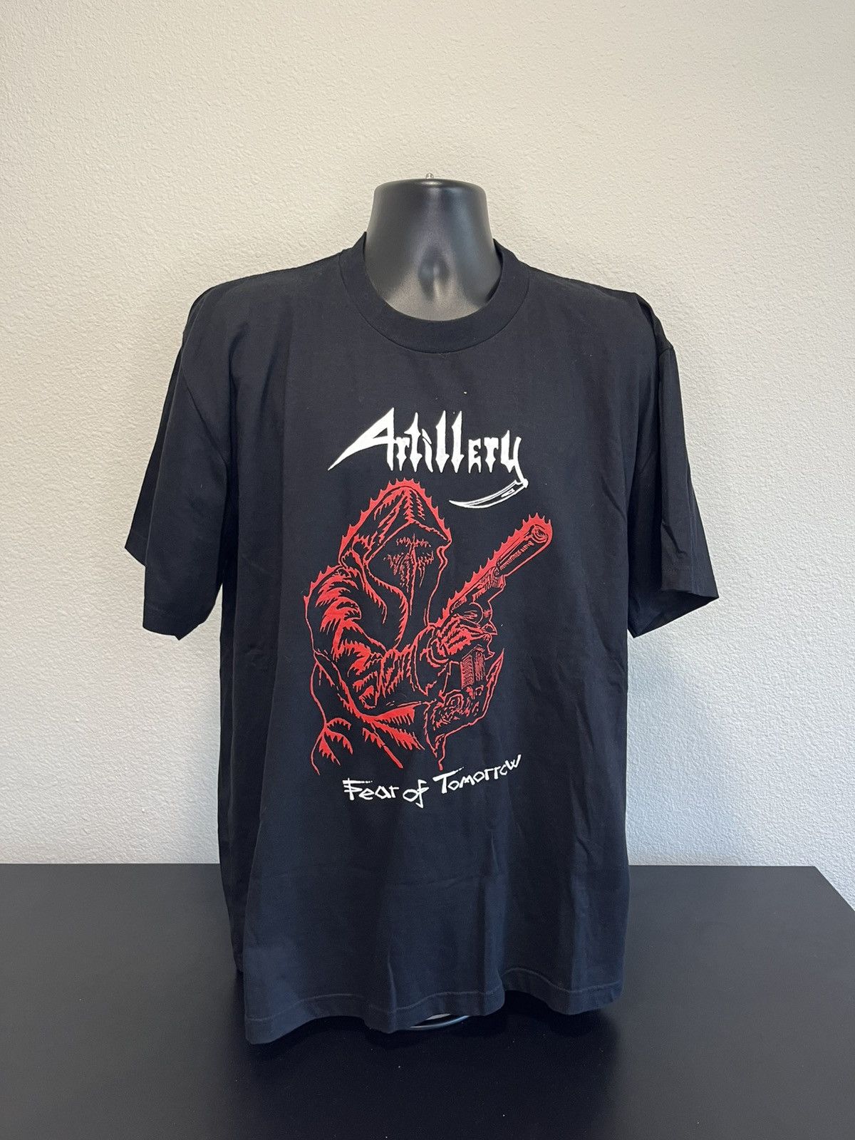 Band Tees × Vintage Artillery fear of tomorrow shirt vintage 90s danish metal Size US XL / EU 56 / 4 - 1 Thumbnail