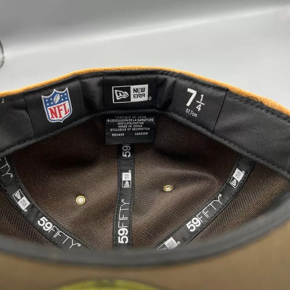 New Era Las Vegas Raiders Hat Men 7 1/4 Suede 59Fifty New Era Fitted Size ONE SIZE - 5 Thumbnail