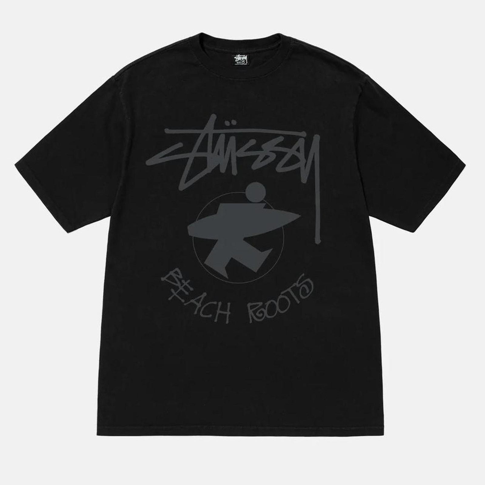 Stussy Stussy Beach Roots T shirt in Black Men XXL Size US XXL / EU 58 / 5 - 1 Thumbnail