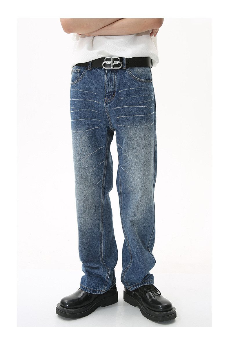 Japanese Brand × Jean Vintage Washed Straight Loose Graffiti Jeans Size US 32 / EU 48 - 1 Thumbnail