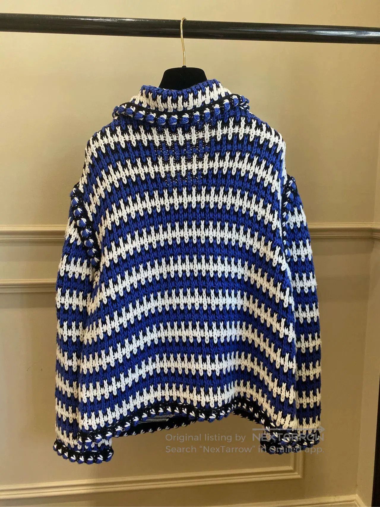 Chanel Chanel 21C Striped Knit Cardigan. Size US XL / EU 56 / 4 - 2 Thumbnail