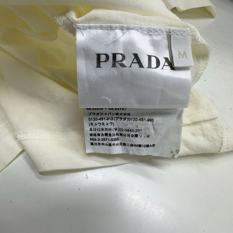 Prada Prada Men's Simple White Short Sleeve Tshirt-2506 Size US M / EU 48-50 / 2 - 4 Thumbnail