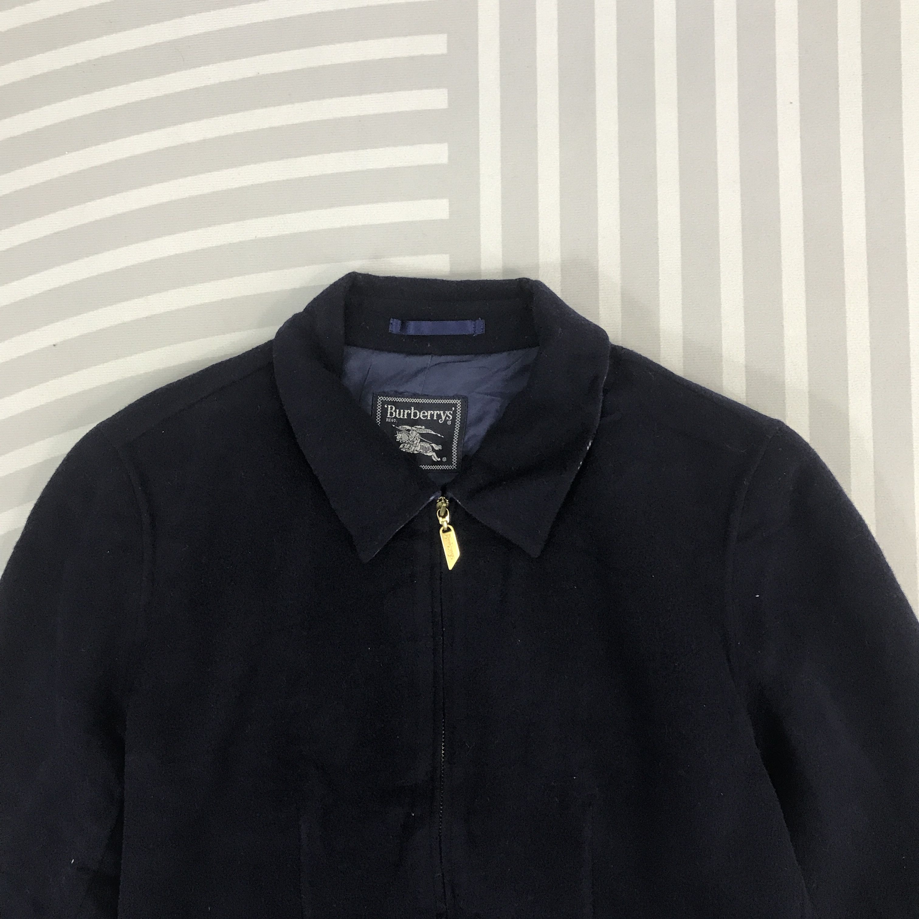 Burberry × Vintage Vintage Burberry Wool zipper Jacket Size US L / EU 52-54 / 3 - 2 Thumbnail