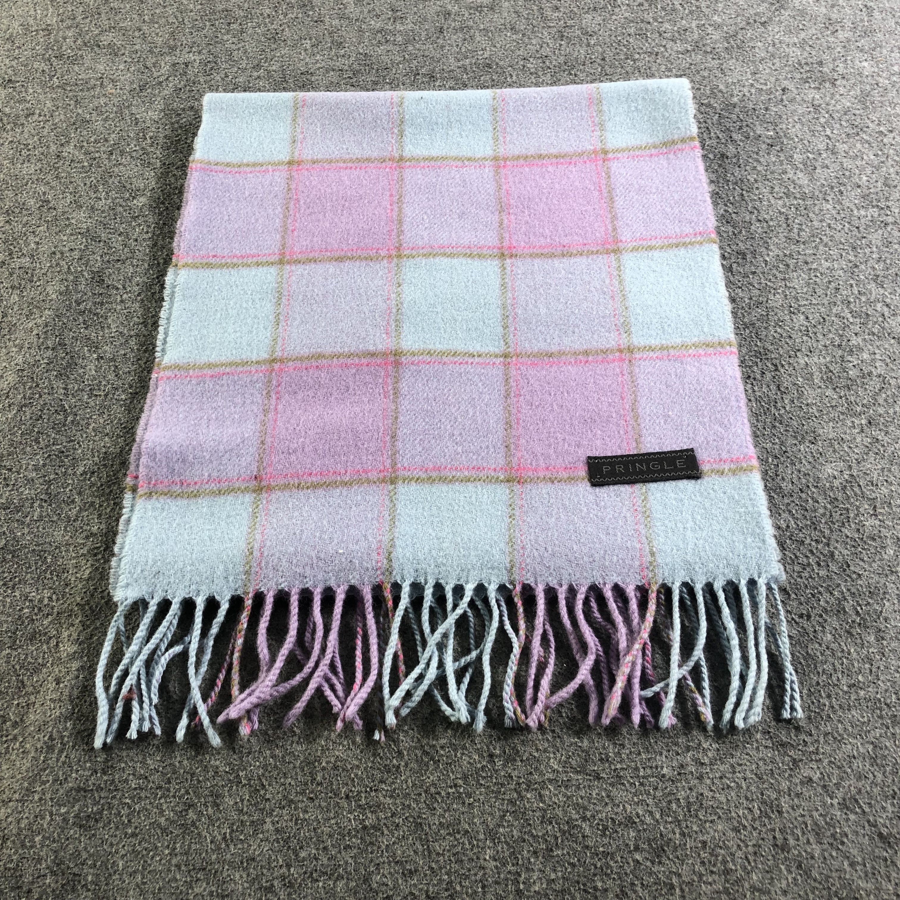 Pringle Of Scotland Pringle Tartan Wool Scarf Muffler Neckwear V2507 Size ONE SIZE - 2 Thumbnail