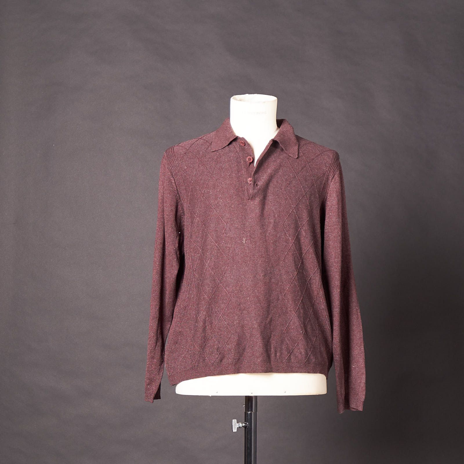 Perry Ellis Y2K Perry Ellis Polo Sweater Redish Brown Pull Over Size US L / EU 52-54 / 3 - 5 Thumbnail