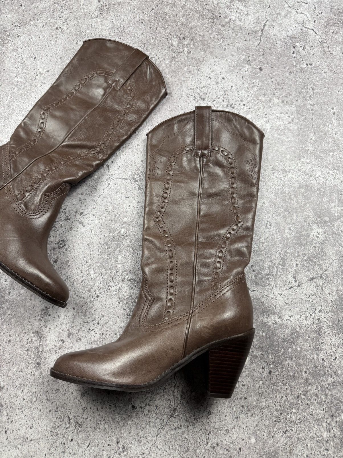 If Six Was Nine Vintage AS 98 Ankle Rick Owens Style Y2K Leather Heels Boots Size US 5 / IT 35 - 3 Thumbnail