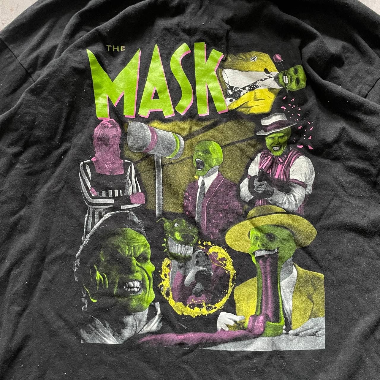 Vintage VINTAGE 90S RARE THE MASK ICONIC MOVIE COMEDY LONG SLEEVE Size US XXL / EU 58 / 5 - 2 Thumbnail