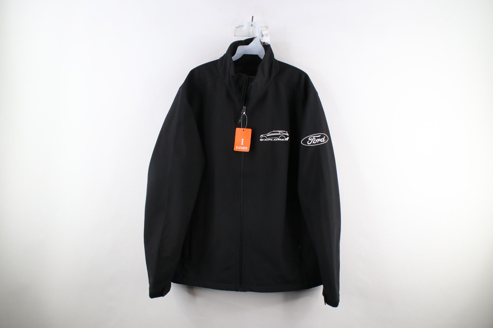 image of Vintage New Ford Motor Company Explorer Full Zip Soft Shell Jacket in Black, Men's (Size XL)