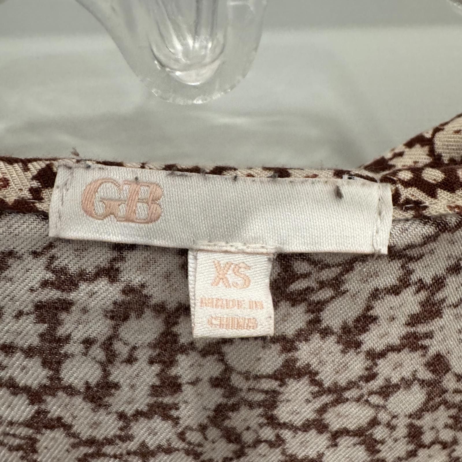 GB GB Women's Rayon Floral Print Blouse with Large Collar, XS Size XS / US 0-2 / IT 36-38 - 2 Thumbnail