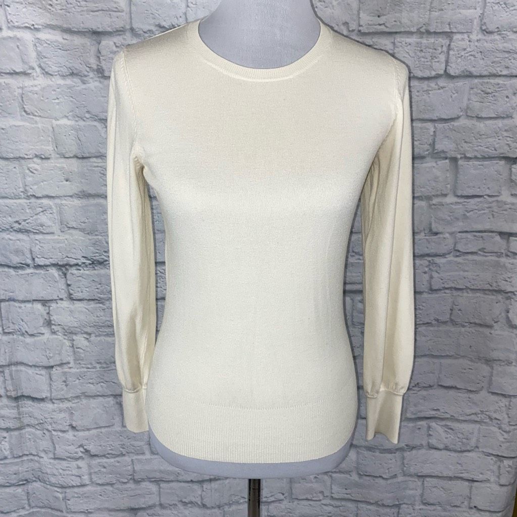 Gap GAP women M Crewneck Longsleeve classic sweater off white Size M / US 6-8 / IT 42-44 - 1 Thumbnail