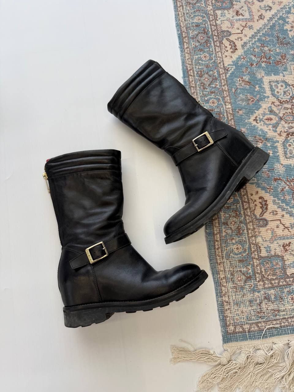 Dirk Bikkembergs Dirk Bikkembergs Zip Up Engineer Leather Boots Size US 6 / EU 39 - 1 Thumbnail