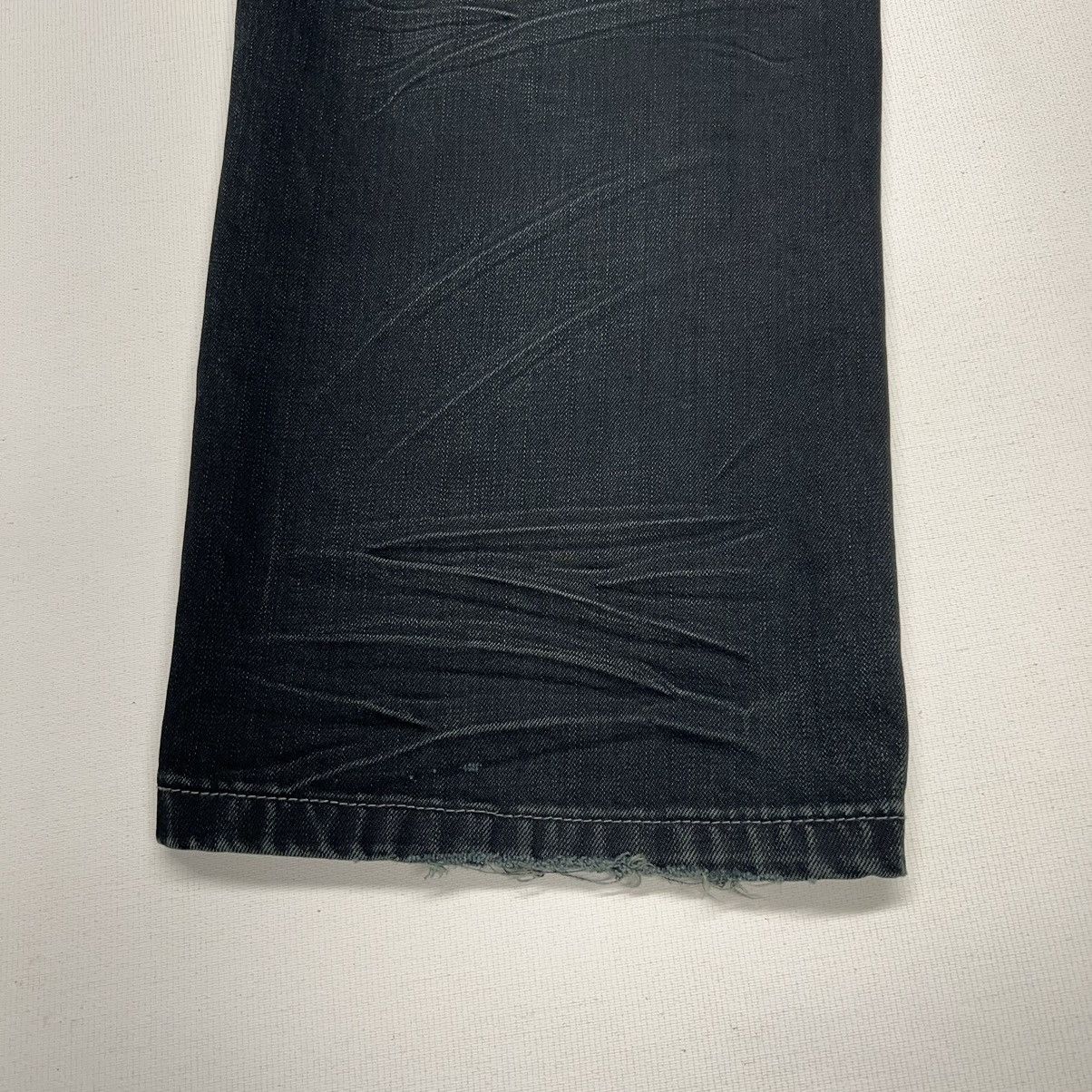 Imperious × Vintage Imperious Delf Jeans Black Denim Stitch Cross Pocket Y2K Size US 38 / EU 54 - 17 Thumbnail