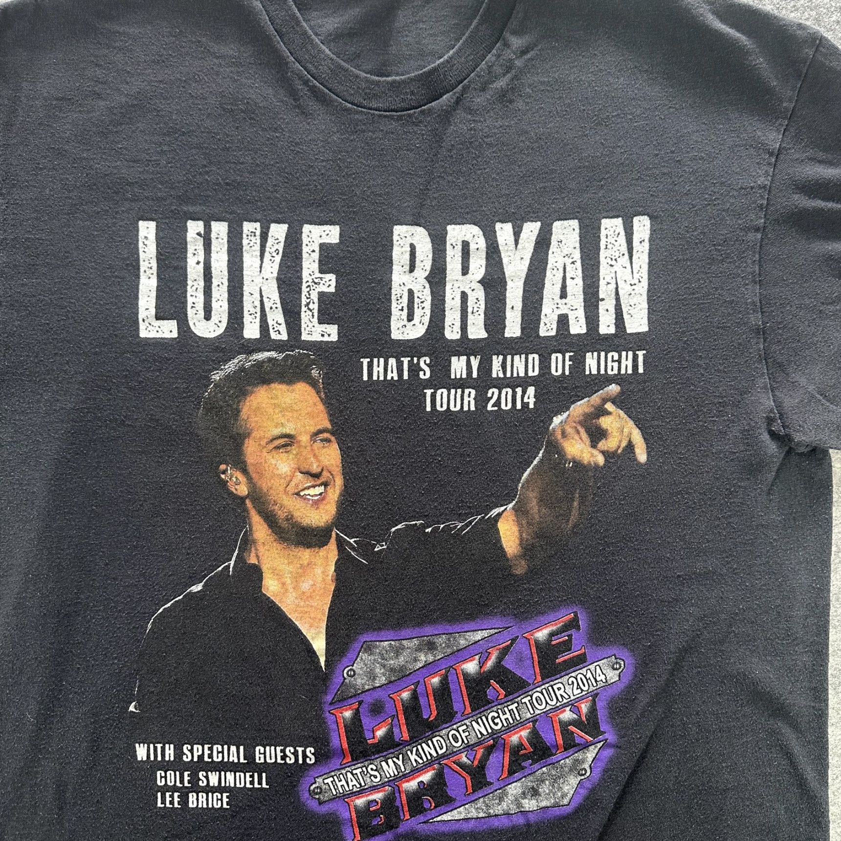 Delta Luke Bryan Shirt Black Mens Large 2014 Tour Country Concert Band Tee Delta Size US L / EU 52-54 / 3 - 2 Thumbnail