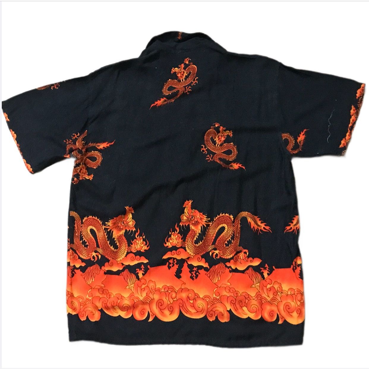 Vintage unknown brand black red dragon shirt Size US S / EU 44-46 / 1 - 5 Thumbnail