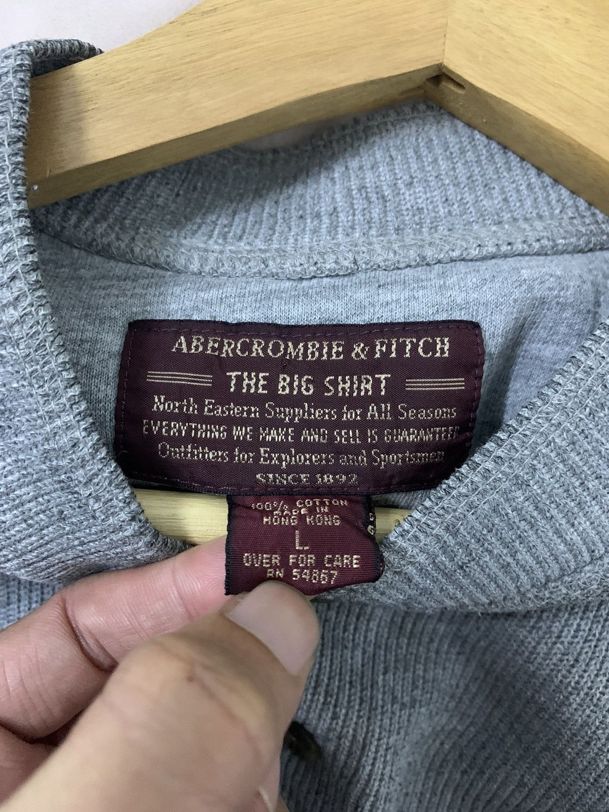 Abercrombie & Fitch Abercrombie & Fitch The Big Shirt Distressed Size US XXL / EU 58 / 5 - 8 Thumbnail