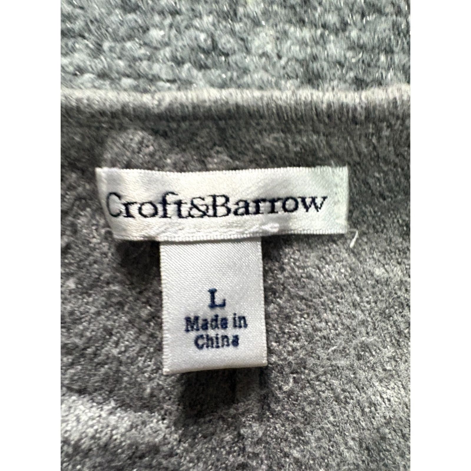 Croft & Barrow Croft & Barrow Sweater Womens Large Gray Long Sleeve Ribbed Pull Over Size L / US 10 / IT 46 - 3 Thumbnail