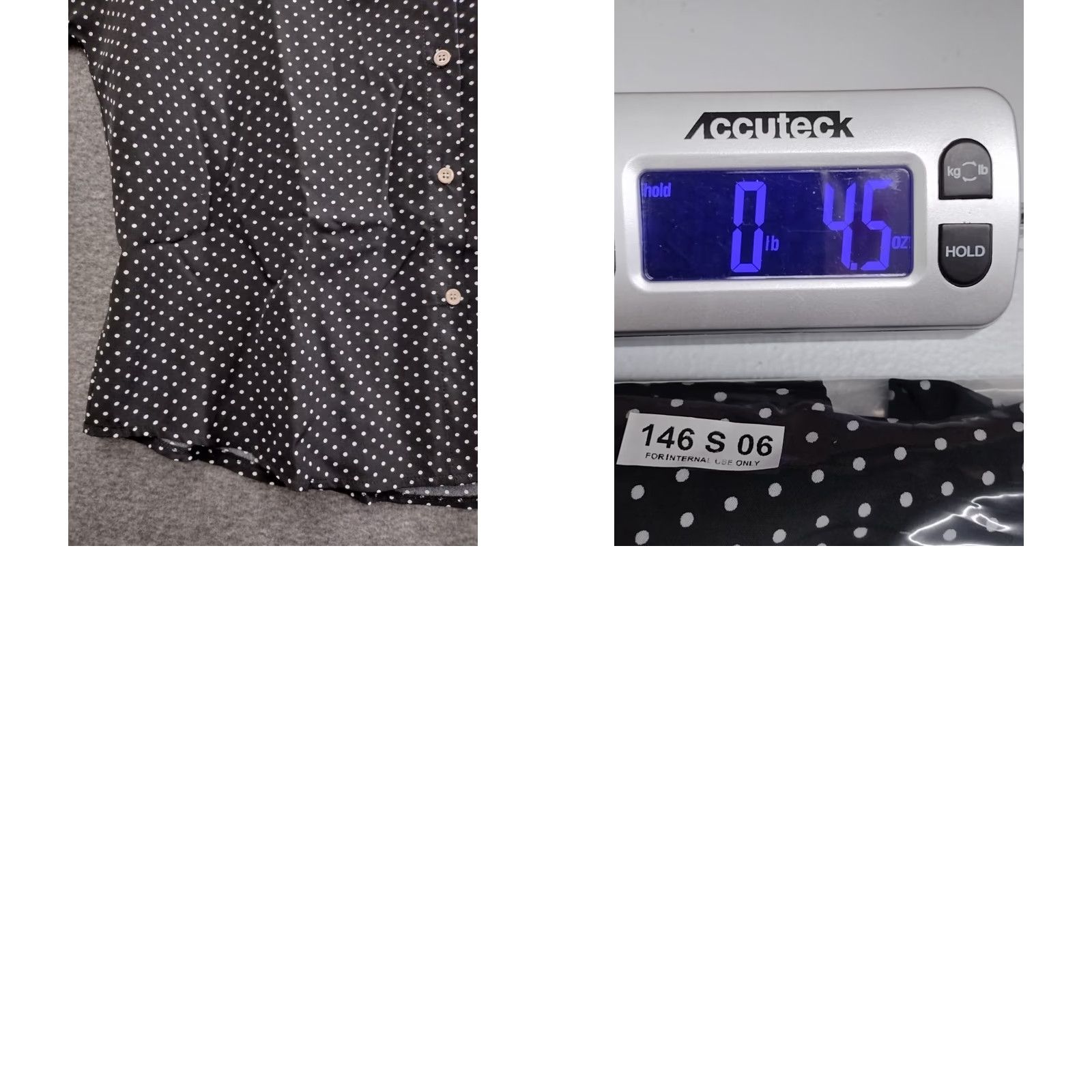 Shein Shein Women’s Button Up Blouse Shirt Poka Dot Black/White Size M Size M / US 6-8 / IT 42-44 - 8 Thumbnail