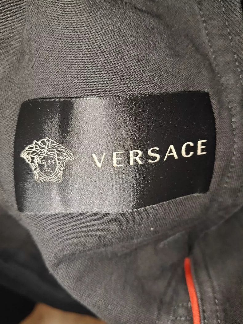 Versace Versace Heavy work embroidered denim jacket jacket Size US XL / EU 56 / 4 - 5 Thumbnail