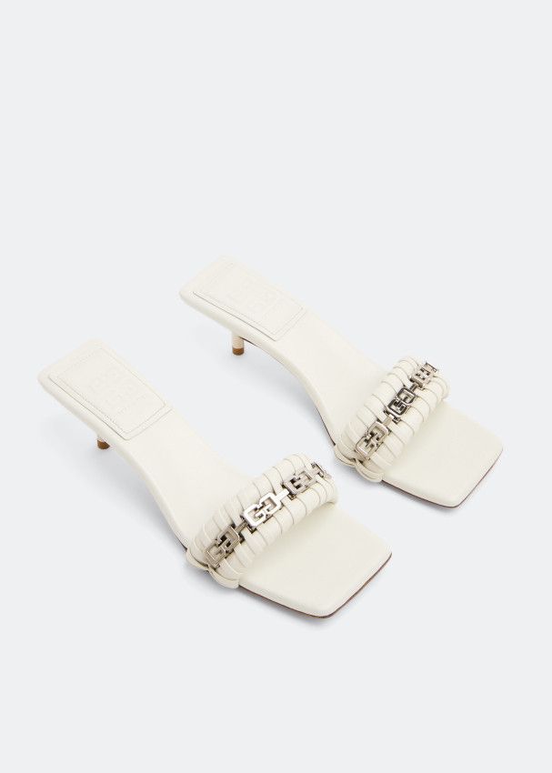 Givenchy o1loc1c0724 Heeled Sandals in White Size US 10 / IT 40 - 4 Thumbnail