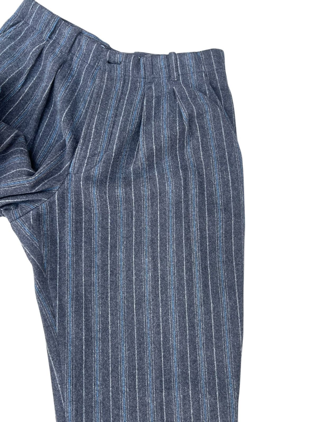 Nigel Cabourn Vintage Nigel Cabourn Striped Wool Baggy Trouser Pant Size US 32 / EU 48 - 9 Thumbnail