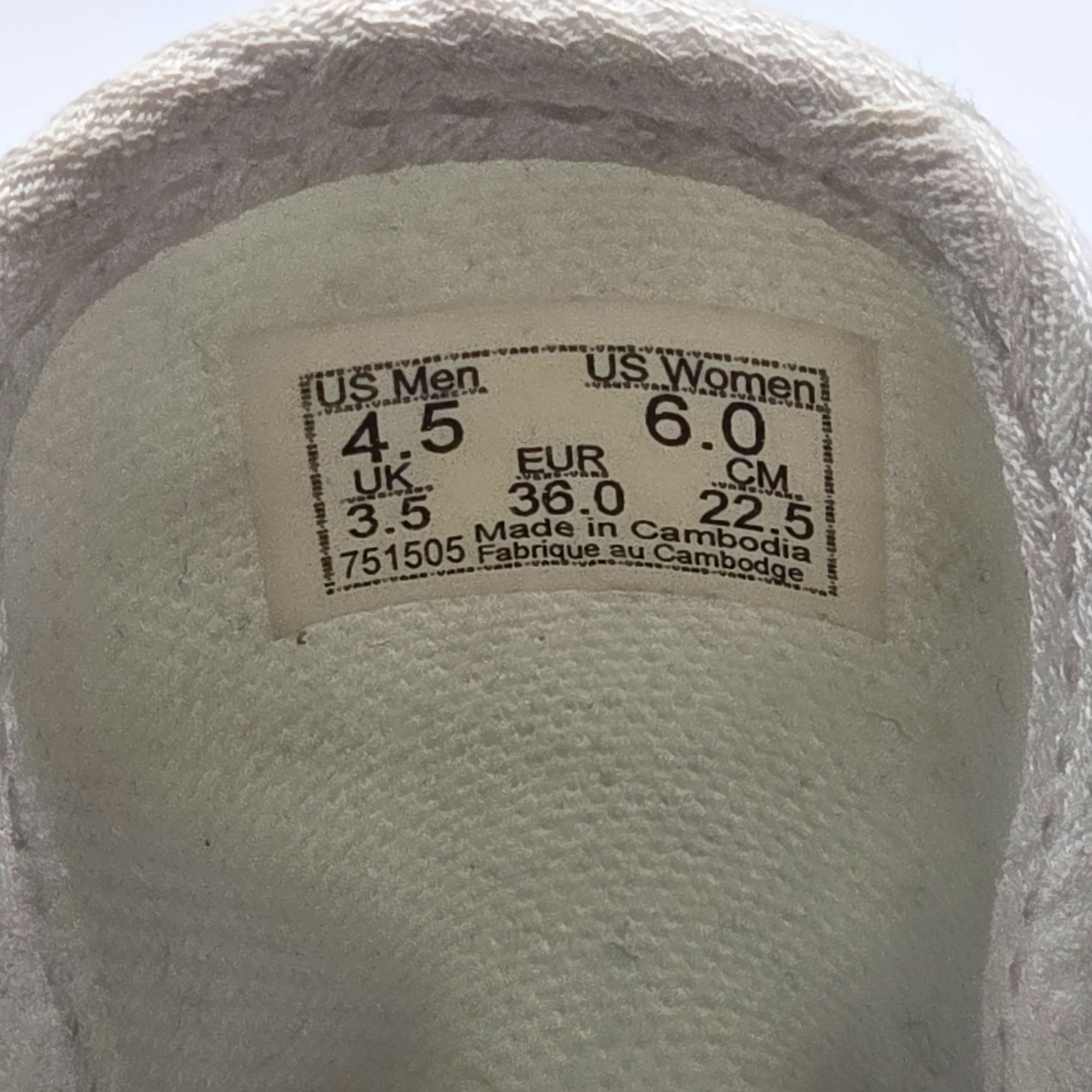 Vans Vans Authentic Womens Size 6 White Platform Shoes Casual Wal Size US 6 / IT 36 - 7 Thumbnail