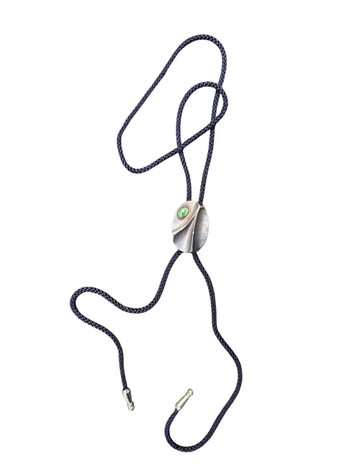 Vintage Vintage 50's green stone Bolo tie Size ONE SIZE - 2 Thumbnail