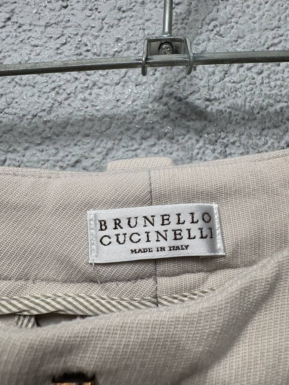 Brunello Cucinelli Brunello Cucinelli womens wool pants biege size US 6 / M Size 28" / US 6 / IT 42 - 4 Thumbnail