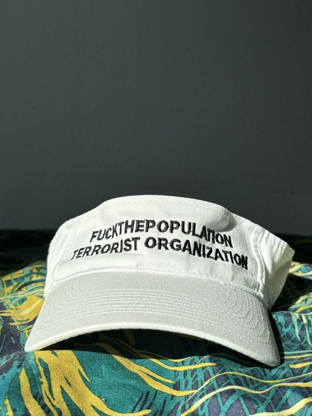 Fuck The Population FTP Fuck the population Terrorist Organization Visor Cap Size ONE SIZE - 1 Thumbnail