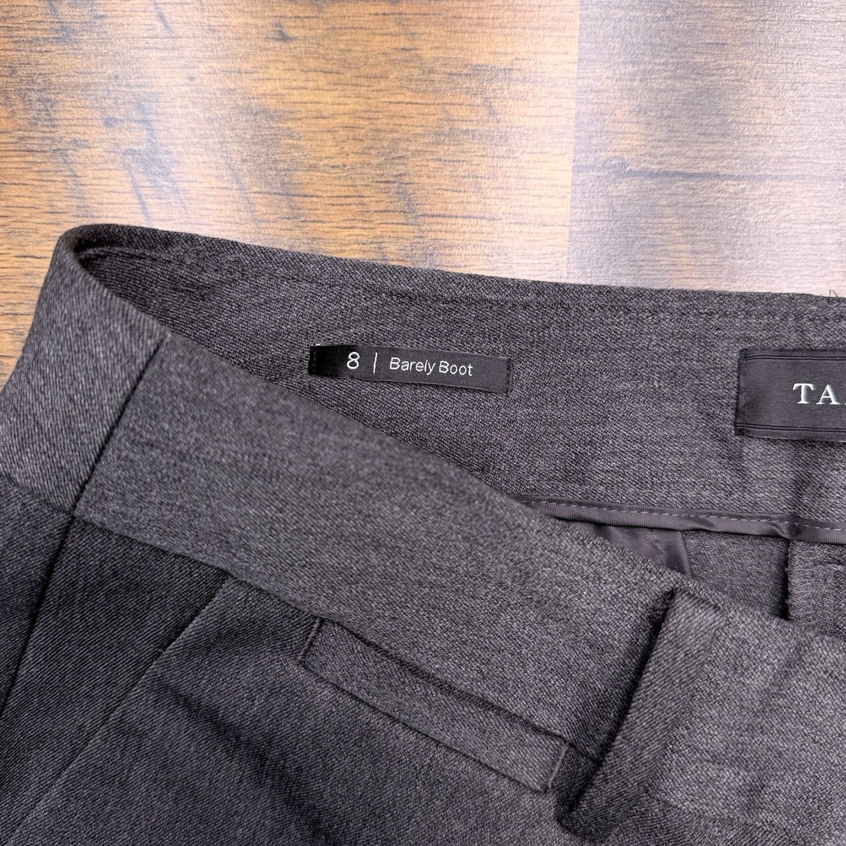 Talbots Talbots Barely Boot Pants Womens 8 Charcoal Heather Gray Full Length New Size 30" / US 8 / IT 44 - 4 Thumbnail