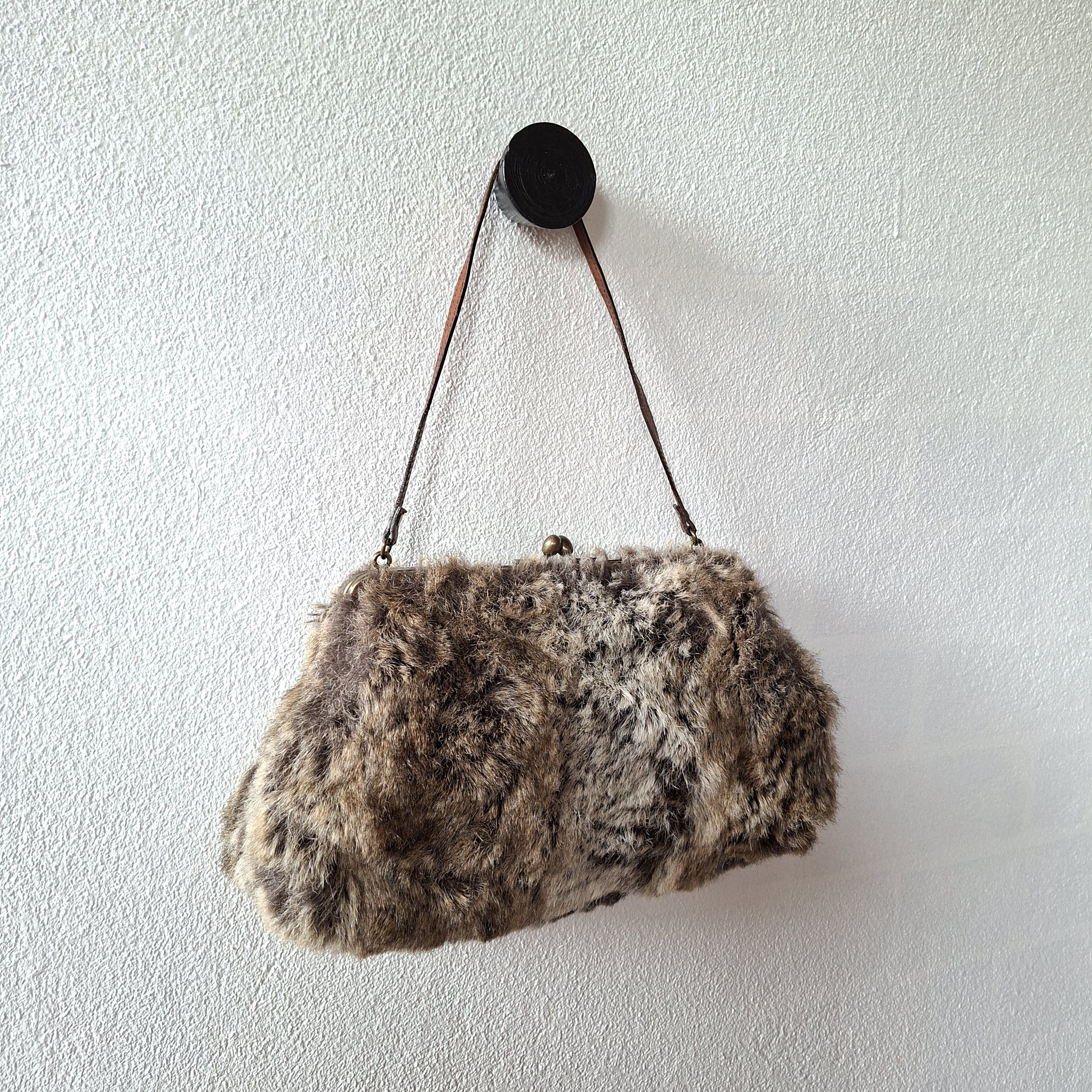 Issey Miyake RARE💥 80s tsumori chisato designer fur handle bag Size ONE SIZE - 2 Thumbnail