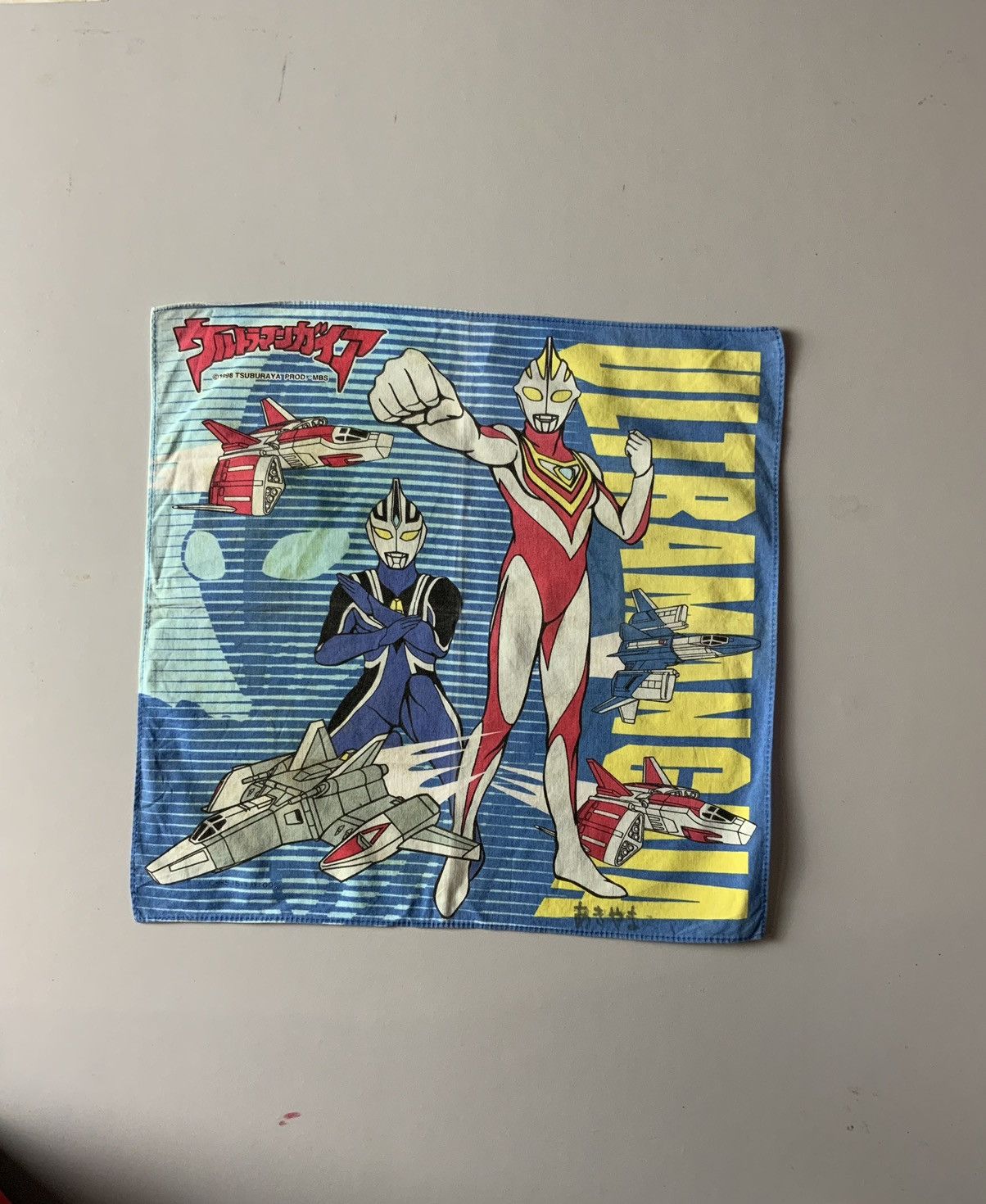 Japanese Brand Vintage Ultraman Big Logo 90s Tsuburaya Avant Garde Bandana Size ONE SIZE - 1 Thumbnail