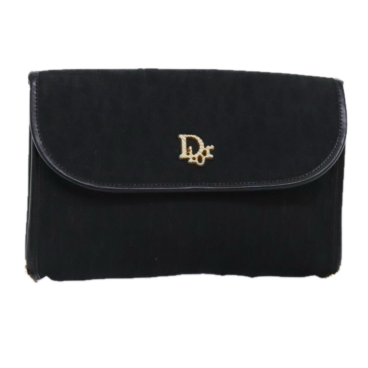 Dior Oblique Black Canvas Shoulder Bag (Pre-Owned) Size ONE SIZE - 1 Thumbnail