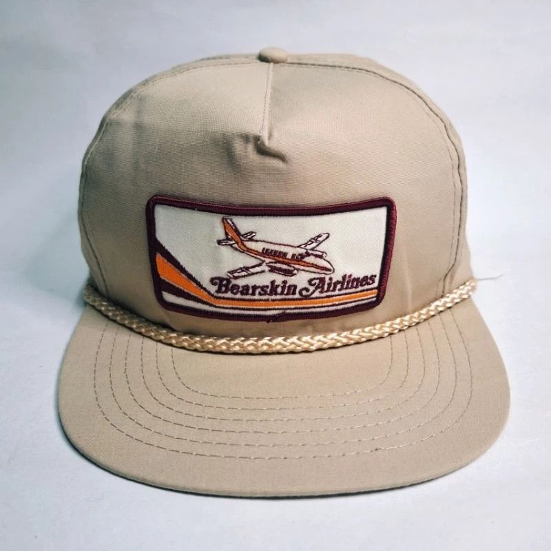 Vintage Bearskin Airlines Vintage Original Cap – Rare, Classic Style Size ONE SIZE - 1 Thumbnail