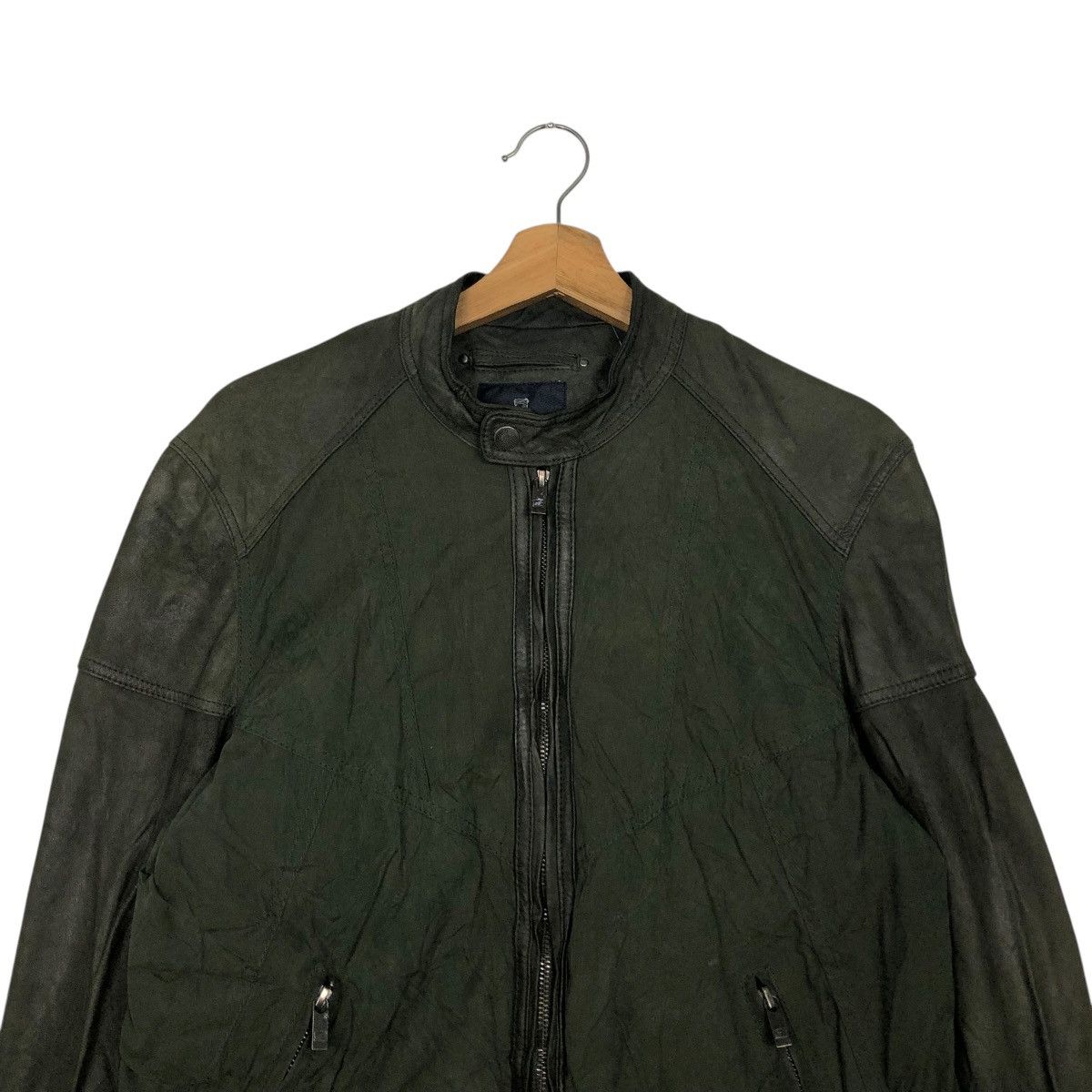 Scotch & Soda 🔥VINTAGE GENUINE LEATHER JACKET BIKER MADE WITH LOVE Size US M / EU 48-50 / 2 - 5 Thumbnail