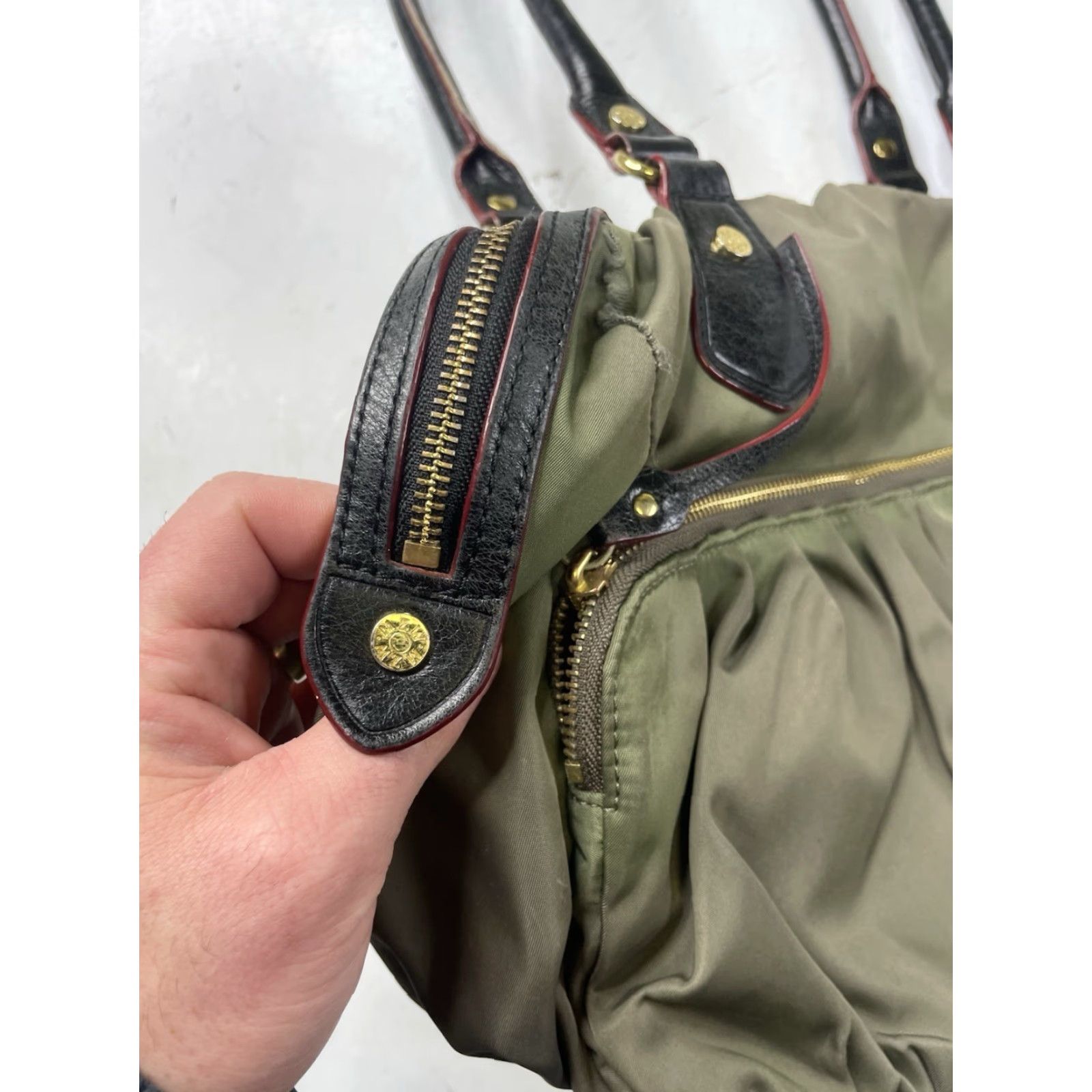 MZ Wallace MZ Wallace Jane Bedford Shoulder Bag Nylon Olive Green Medium Women Size ONE SIZE - 8 Thumbnail