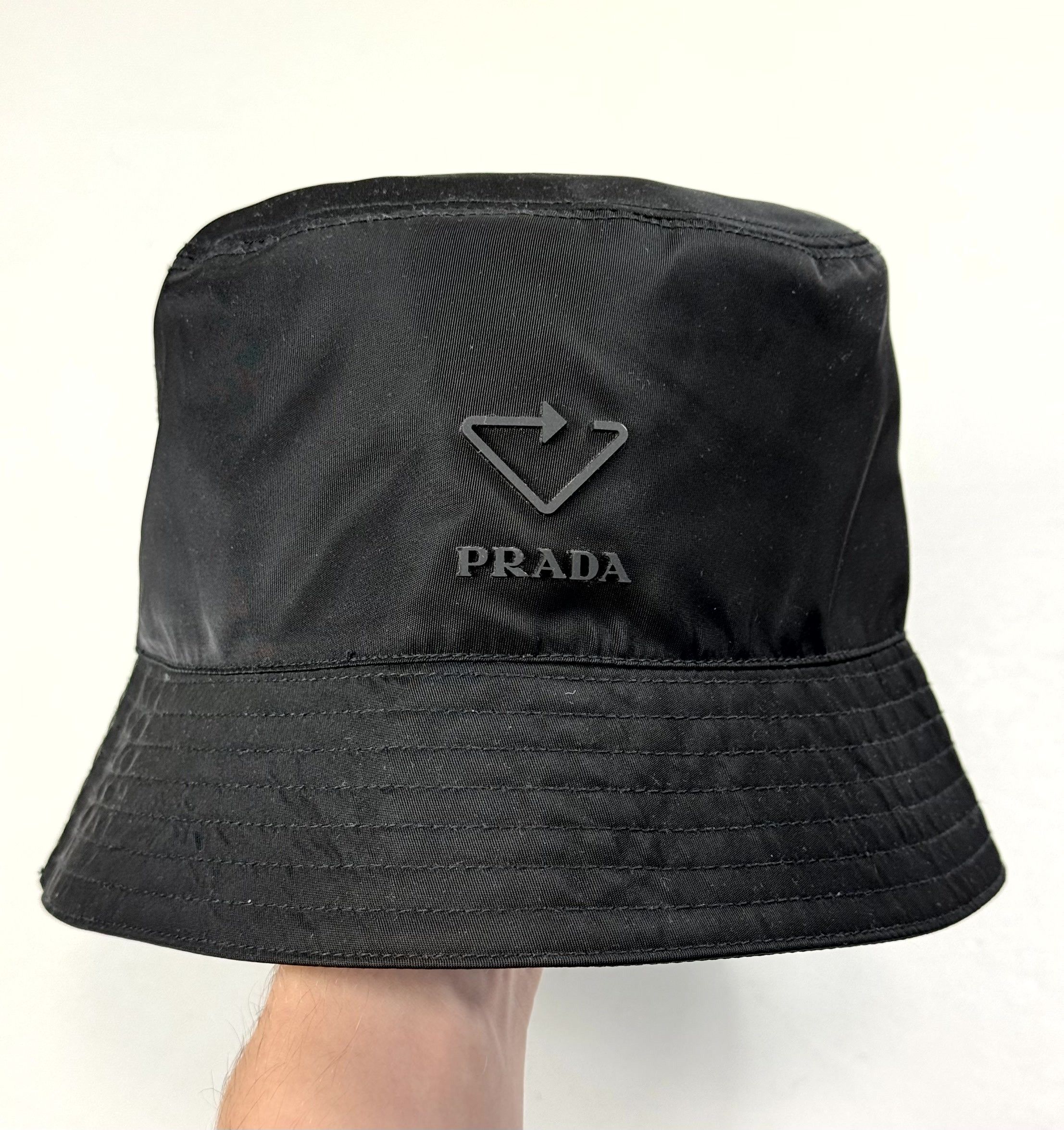 Prada Prada Re-Nylon Bucket Hat Black XL | Grailed