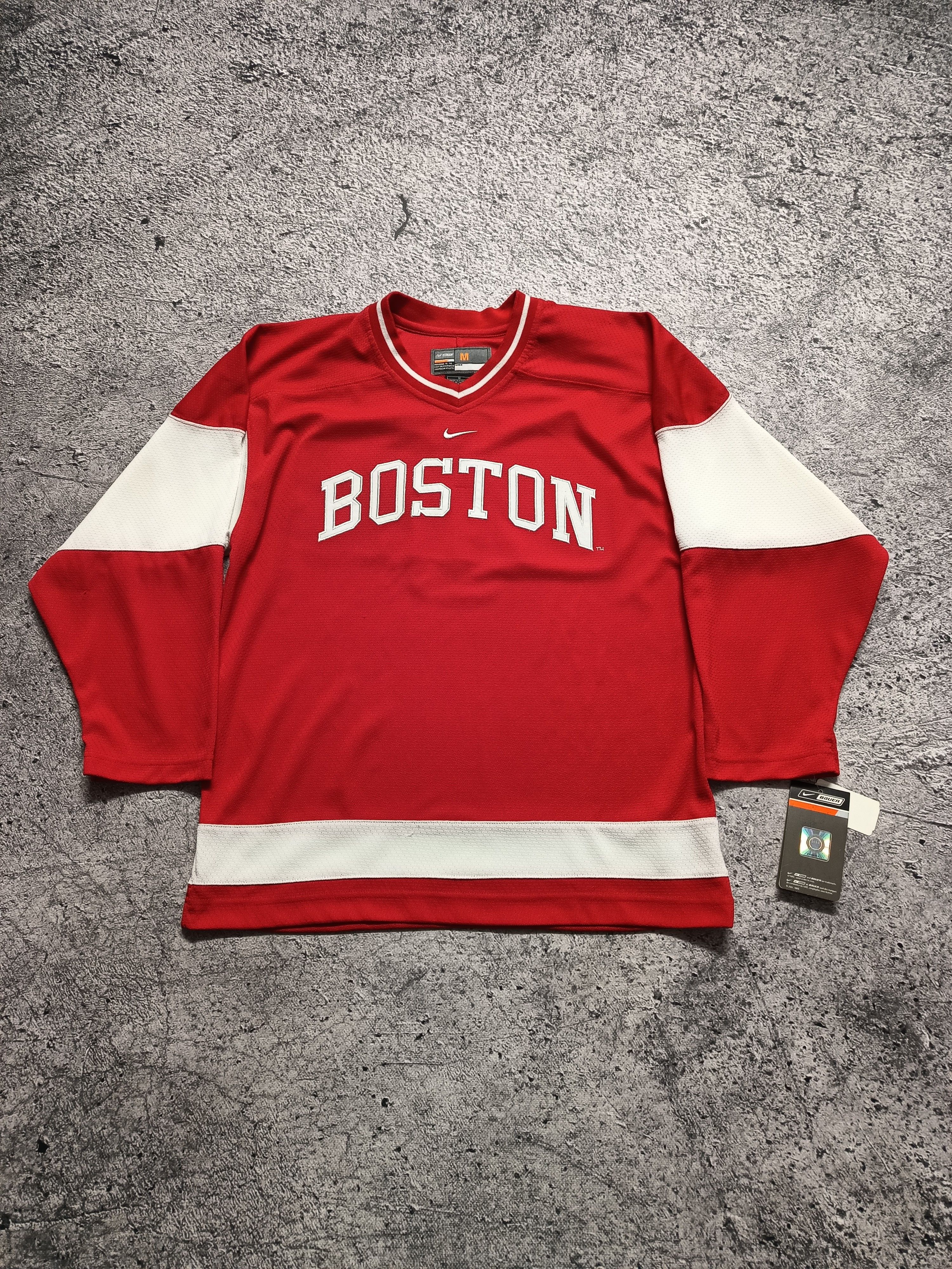 Nike × Vintage Vintage Nike Hockey Jersey Boston University Size US M / EU 48-50 / 2 - 1 Thumbnail