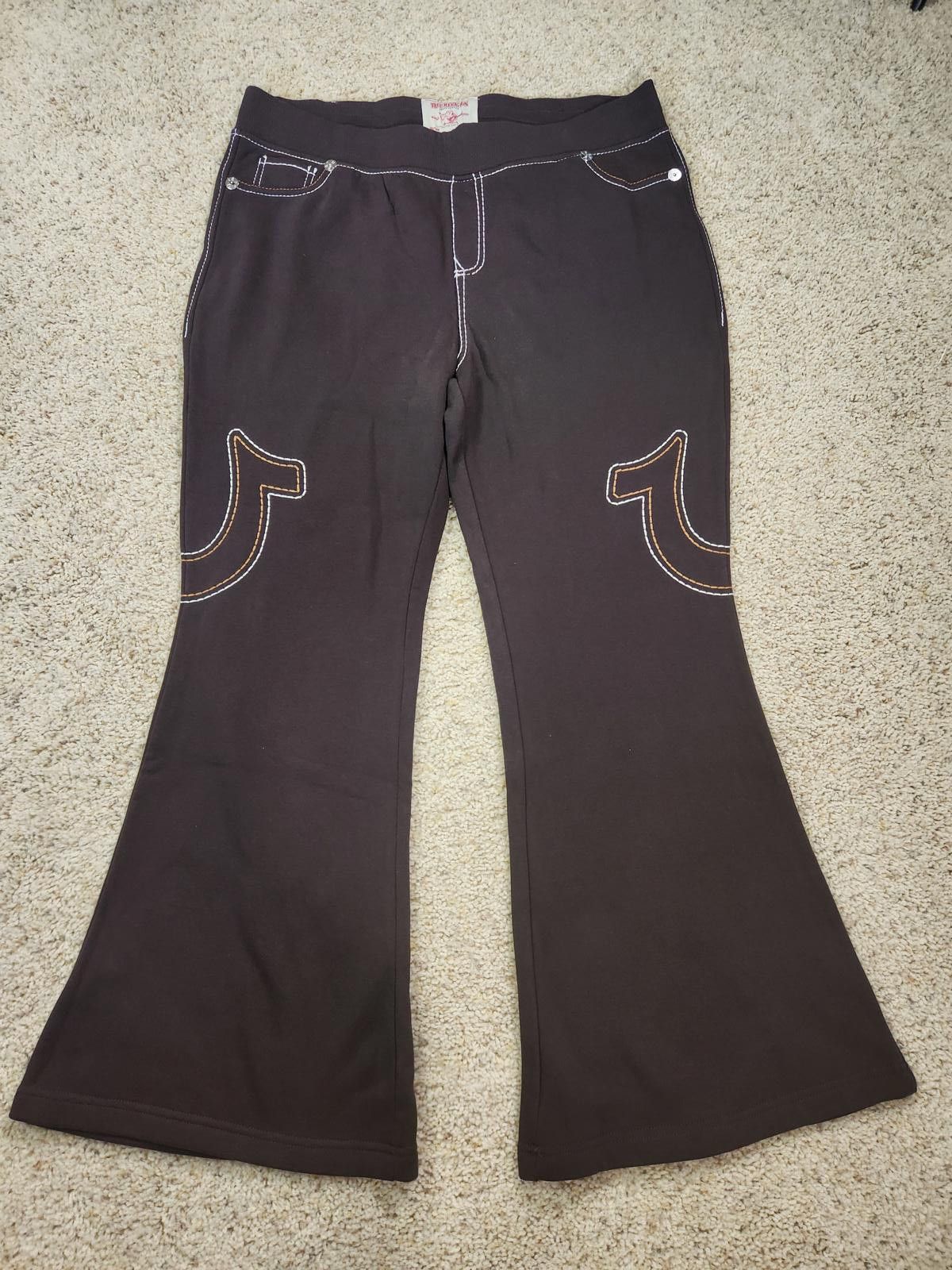 True Religion NWT True Religion Pull-On Flare Jeans Red Anniversary 2XL Size 42" / US 20 - 3 Thumbnail