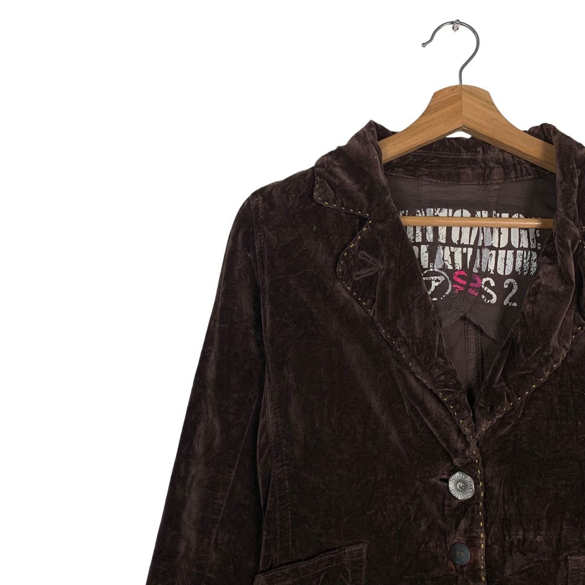 Japanese Brand ANTGAUGE PLATINUM Punk Velvet Casual Jacket #0006-C1 Size S / US 4 / IT 40 - 7 Thumbnail