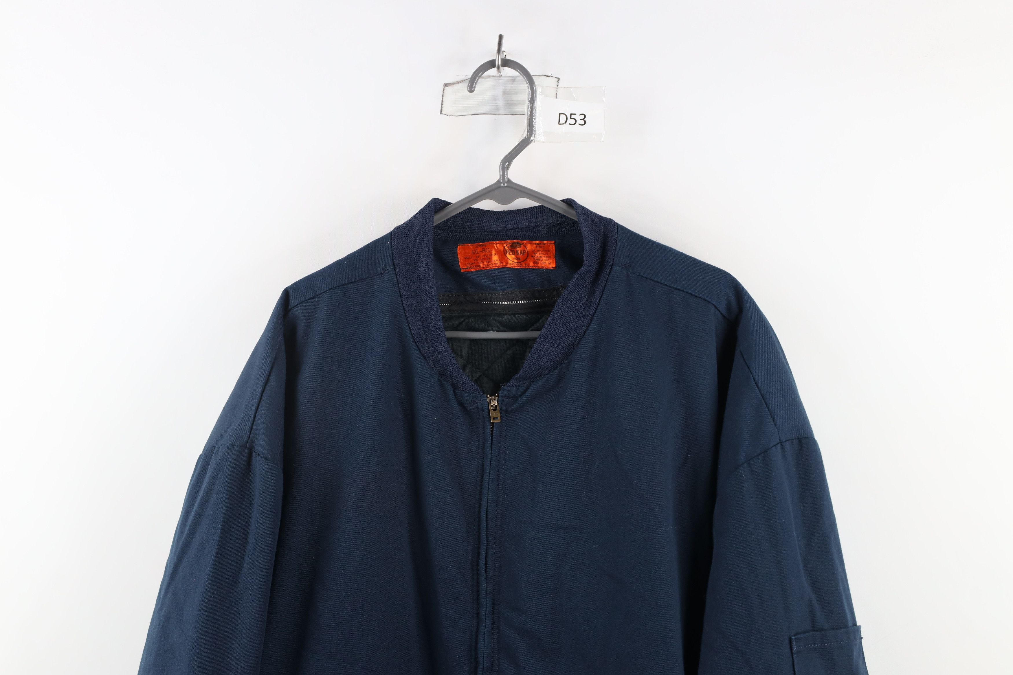 Vintage Vintage 90s Streetwear Workwear Mechanic Bomber Jacket Blue Size US XXL / EU 58 / 5 - 2 Thumbnail