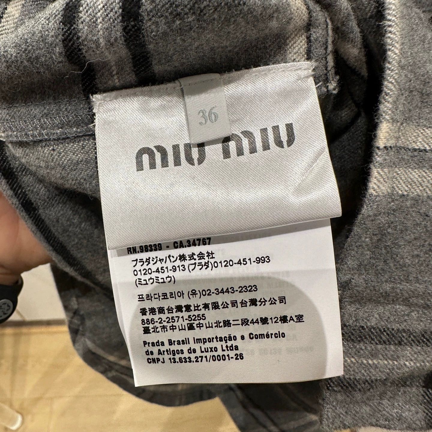 Miu Miu Miu Miu 25FW Gingham Flannel Shirt 36 Size XS / US 0-2 / IT 36-38 - 4 Thumbnail