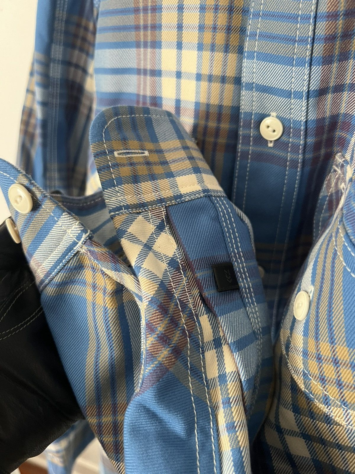DAIWA PIER39 Daiwa Pier39 Tech Elbow Patch Work Shirt- Flannel Size US L / EU 52-54 / 3 - 4 Thumbnail