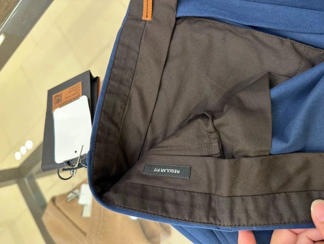 Ermenegildo Zegna Zegna Men's Blue Casual Pants Size US 34 / EU 50 - 5 Thumbnail