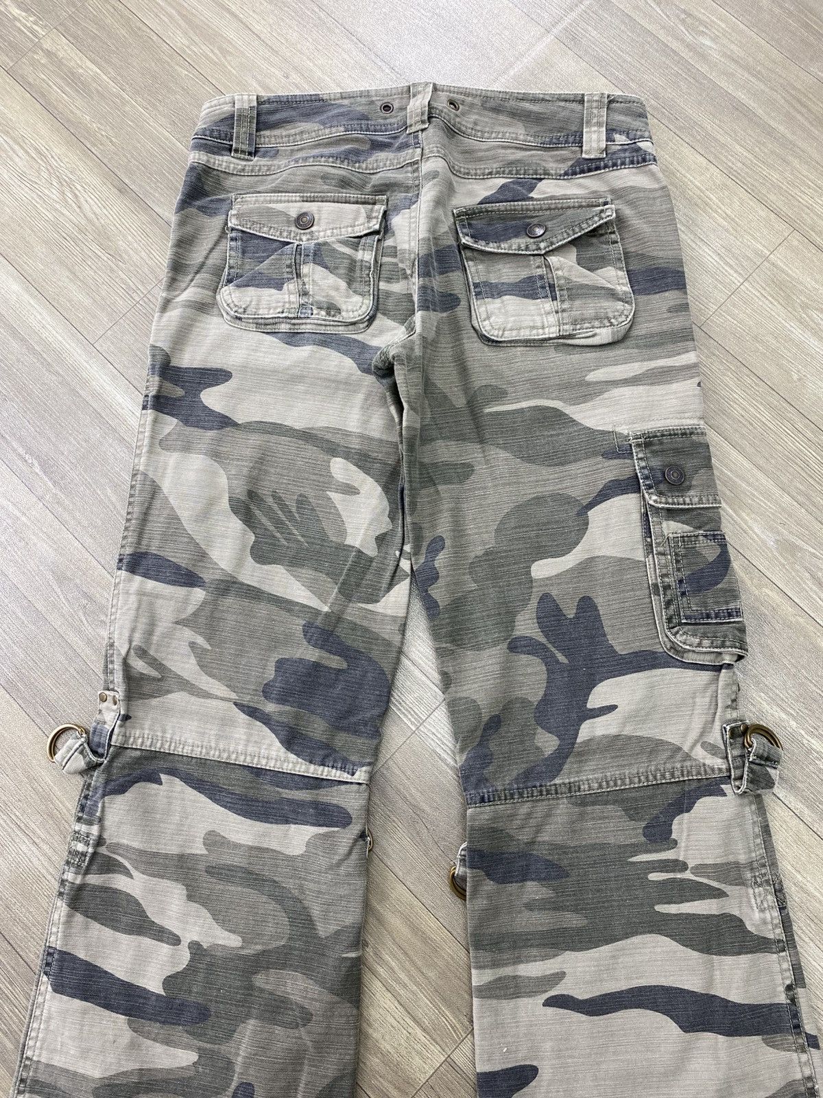 Hysteric Glamour Vintage Rote Rose Bondage Camo Military Lgb Flared Pants Y2K Size US 29 - 16 Thumbnail