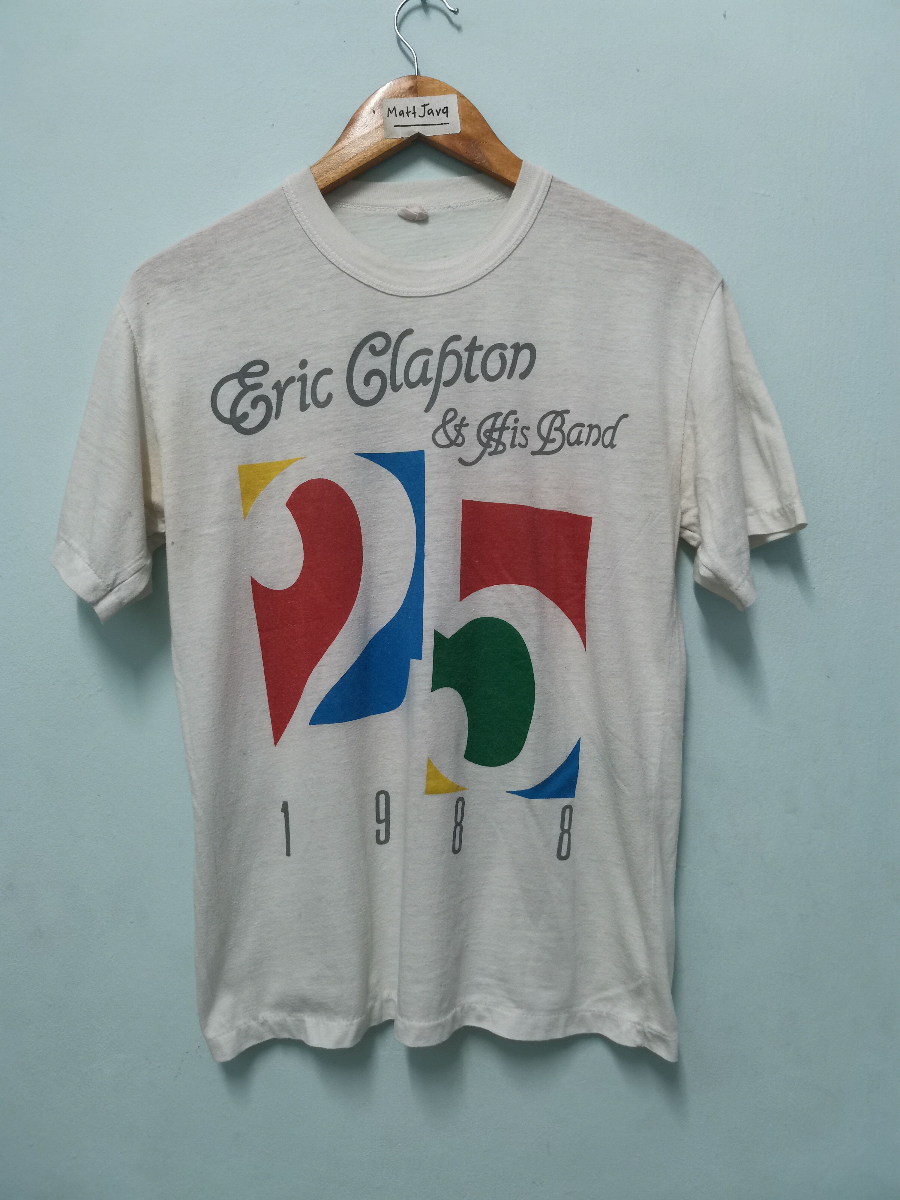 Band Tees × Vintage 91' Vintage George Harrison & Eric Clapton