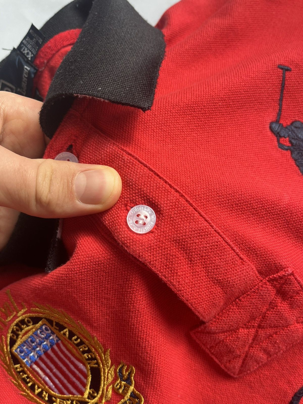 Japanese Brand × Polo Ralph Lauren Ralph Lauren Polo Chicago Red Jersey (Tagged XXL, Fits L) Size US L / EU 52-54 / 3 - 5 Thumbnail