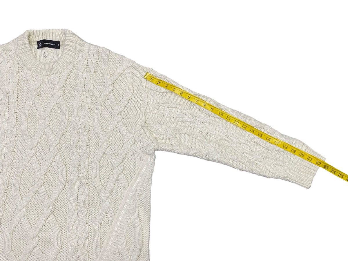 GU × Undercover Gu X Undercover Diagonal Zipper Coble Knit Sweater Size US M / EU 48-50 / 2 - 22 Thumbnail