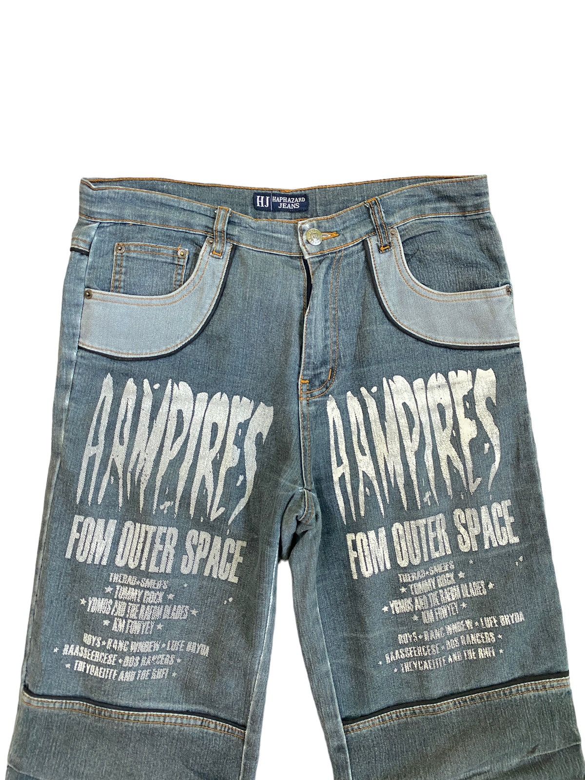 Japanese Brand × Vintage Vintage Haphazard Jeans Aampires Fom Outer Space DENIM Size US 29 - 3 Thumbnail