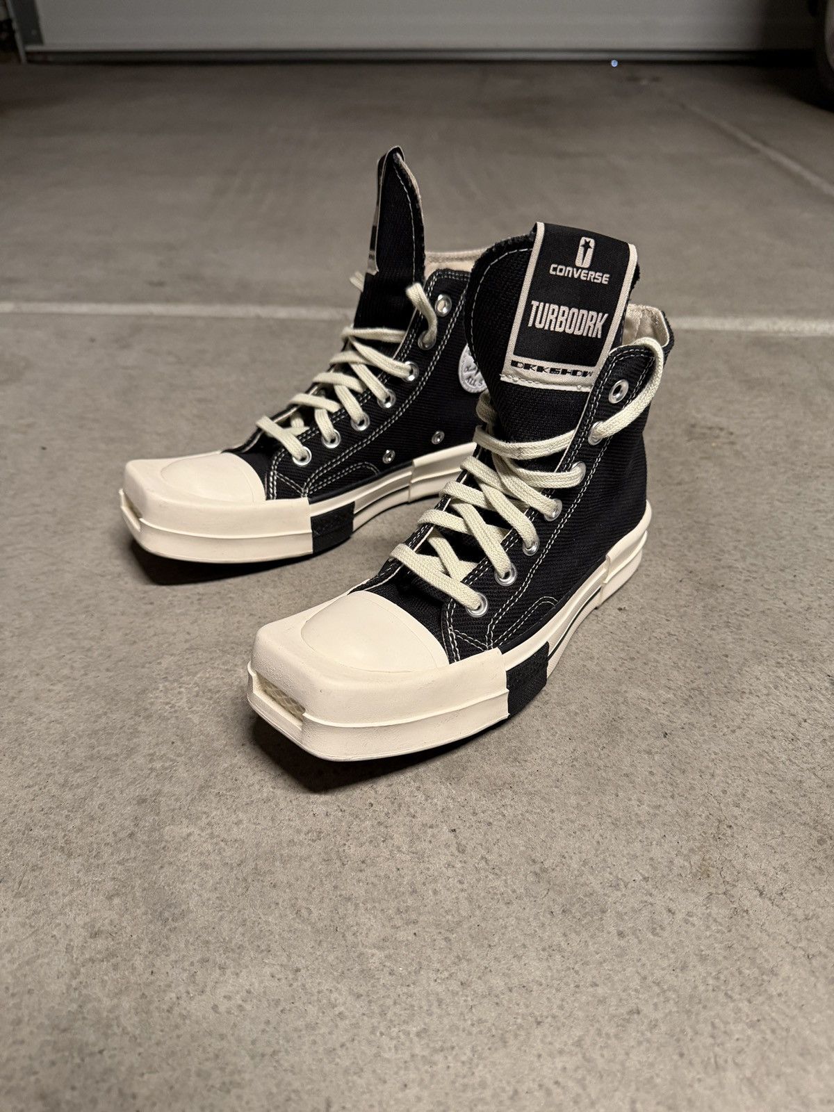 Converse × Rick Owens Drkshdw Rick Owens DRKSHDW X Converse TURBODRK Chuck 70 Sneakers Size US 5.5 / IT 35.5 - 1 Thumbnail
